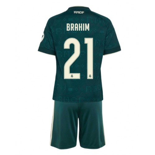 Real Madrid Brahim Diaz #21 Vieras Peliasu Lasten 2026-27 Lyhythihainen (+ Lyhyet housut)